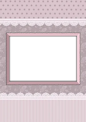 Vintage Style Empty Frame