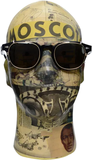 Vintage Style Mannequin Headwith Sunglasses