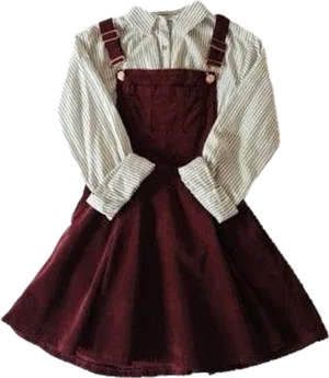 Vintage Style Pinafore Dress
