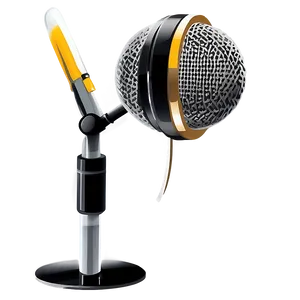 Vintage Style Podcast Microphone Png 69 PNG image