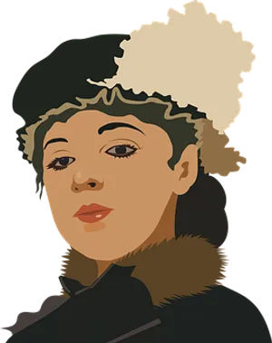 Vintage Style Portrait Illustration