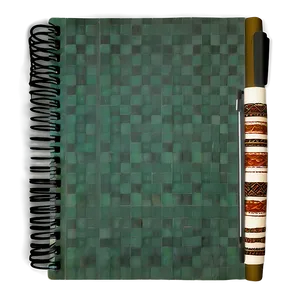 Vintage Style Spiral Notebook Png Nkq10 PNG image