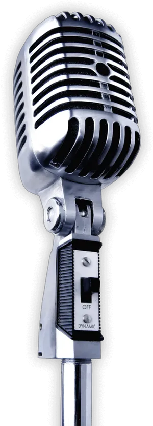 Vintage Style Studio Microphone PNG image