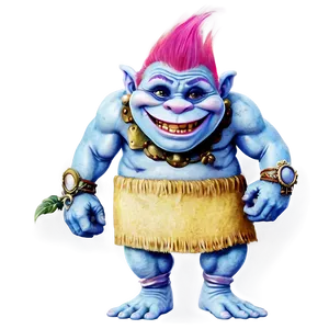 Vintage Style Troll PNG 80