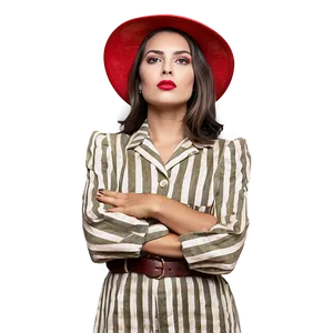 Vintage Style Woman PNG 84