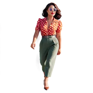 Vintage Style Woman PNG Ntm