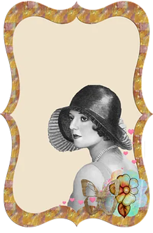 Vintage Style Woman Portrait