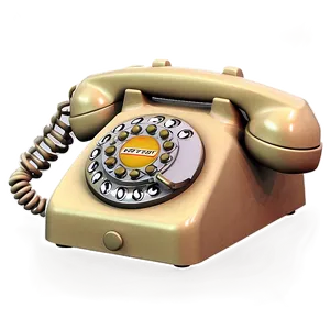 Vintage Styled Phone Png 10 PNG image