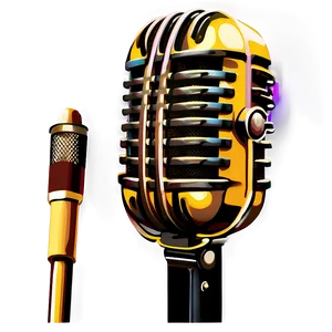 Vintage Styled Radio Mic PNG 95 PNG