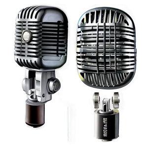 Vintage Styled Radio Mic PNG Hjy PNG