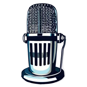 Vintage Styled Radio Mic PNG Uaf50 PNG