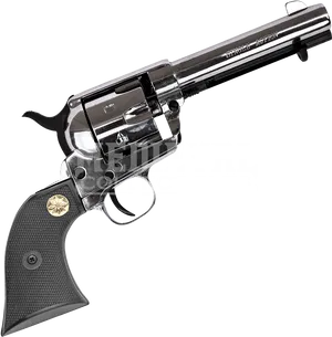 Vintage Styled Revolver Collectible PNG image