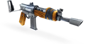 Vintage Submachine Gun Illustration PNG