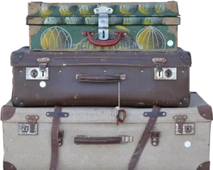 Vintage Suitcase Stack