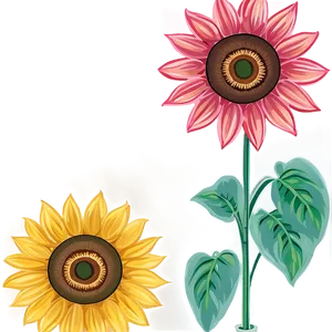 Vintage Sunflower Pattern PNG 06252024 PNG