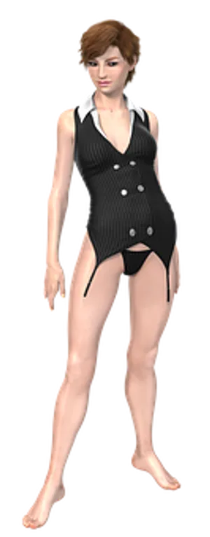 Vintage Swimsuit3 D Model