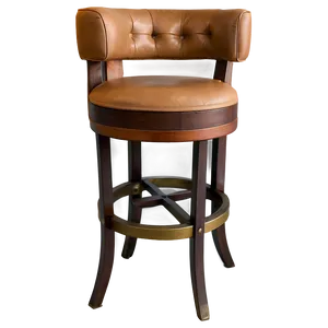 Vintage Swivel Barstool Png 06282024 PNG image