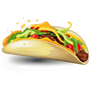 Vintage Taco Clipart PNG Pgq44 PNG