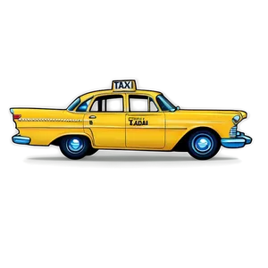 Vintage Taxi Cab Png Box65 PNG image