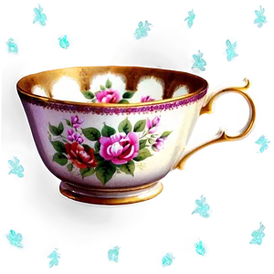 Vintage Tea Cup Png 05242024 PNG image