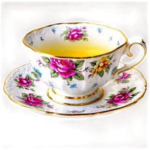 Vintage Tea Cup PNG 05252024