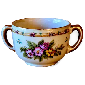 Vintage Tea Cup PNG Axi29