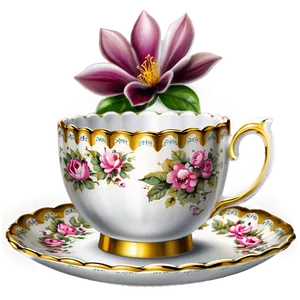 Vintage Tea Party PNG 05242024