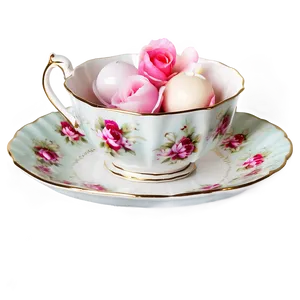 Vintage Tea Party PNG Dtv
