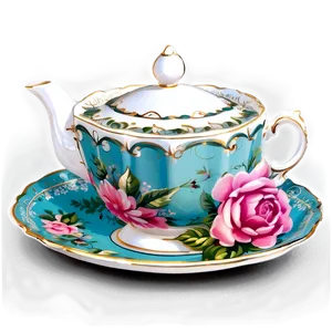 Vintage Tea Party PNG Hrk
