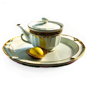 Vintage Tea Tray Png 06212024 PNG image