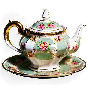 Vintage Tea Tray Png Yvm PNG image