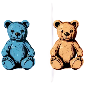 Vintage Teddy Bear Clipart Png 06282024 PNG image