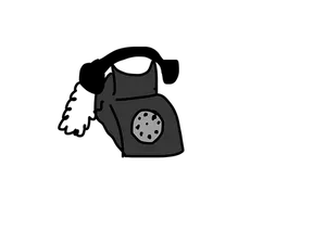 Vintage Telephone Icon PNG image