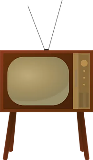 Vintage Television Illustration
