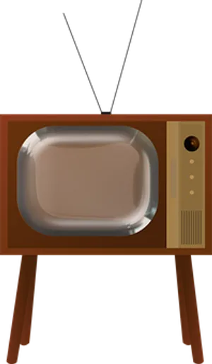 Vintage Television Illustration