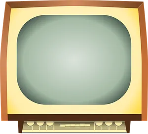 Vintage Television Illustration PNG image