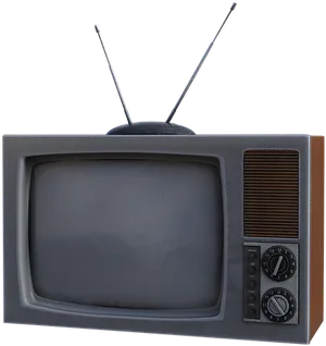 Vintage Television Set PNG image