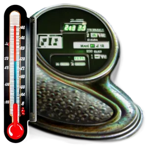 Vintage Thermometer PNG Koc4