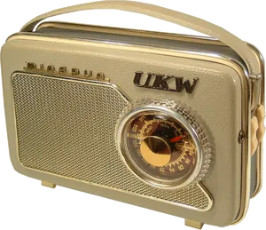 Vintage Transistor Radio PNG image