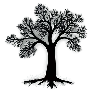 Vintage Tree Silhouette Png 23 PNG image