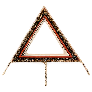 Vintage Triangle Frame PNG 05042024
