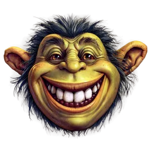 Vintage Troll Faces Artwork PNG 06252024 PNG