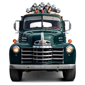 Vintage Truck Front View PNG Dcy