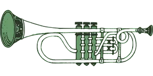 Vintage Trumpet Illustration