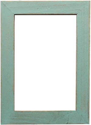 Vintage Turquoise Wooden Frame PNG image