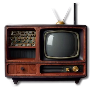 Vintage Tv Set Design Png Gua PNG image