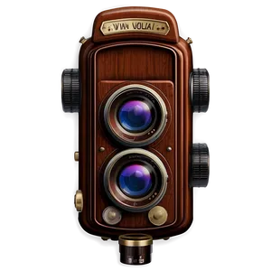 Vintage Twin-lens Camera PNG 06212024 PNG