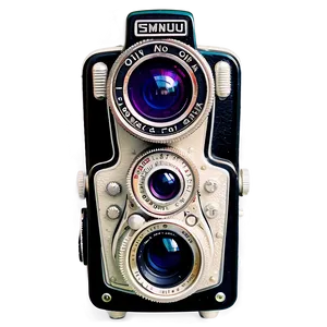 Vintage Twin-lens Camera PNG Bqa PNG