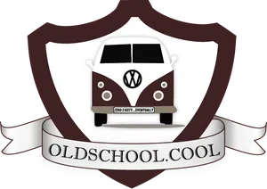 Vintage V W Bus Oldschool Cool Graphic PNG image