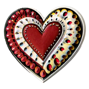 Vintage Valentine Heart Png 29 PNG image